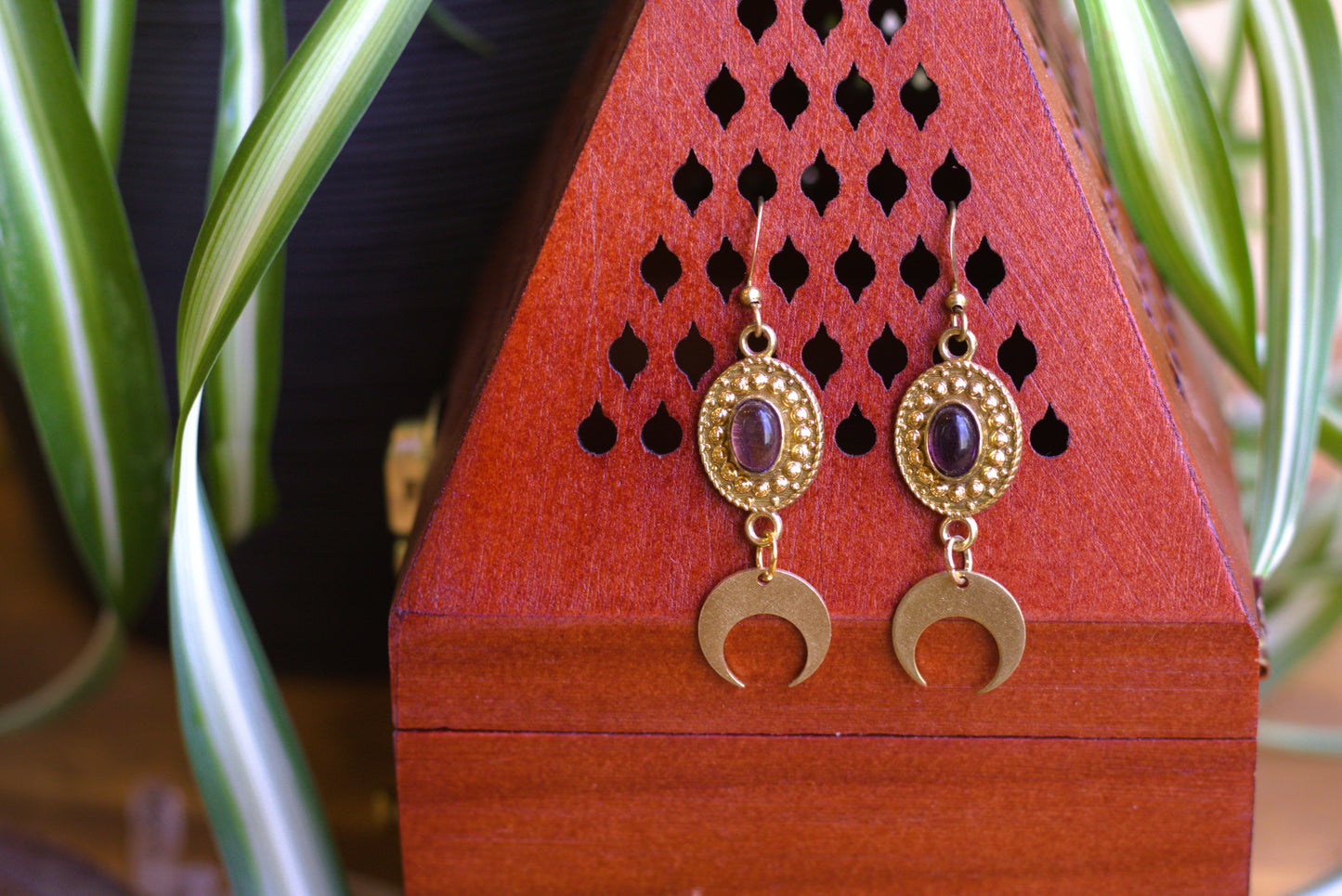 Earrings with charms