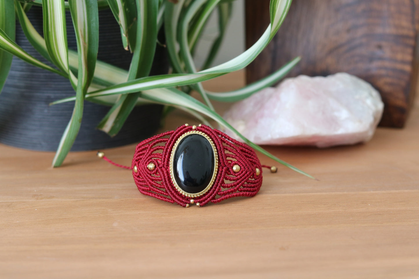 Bordeaux bangle with Tourmaline stone