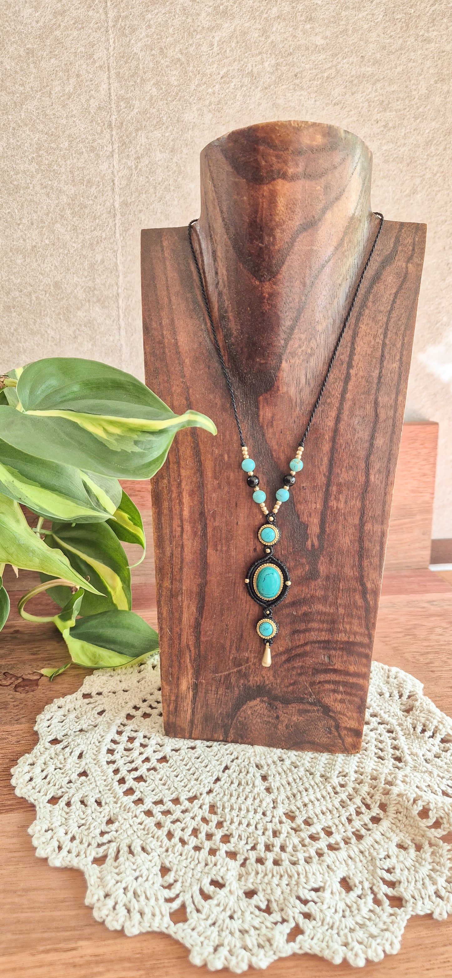 Luna – Customisable Micro‑Macramé Pendant (Handmade in Australia)
