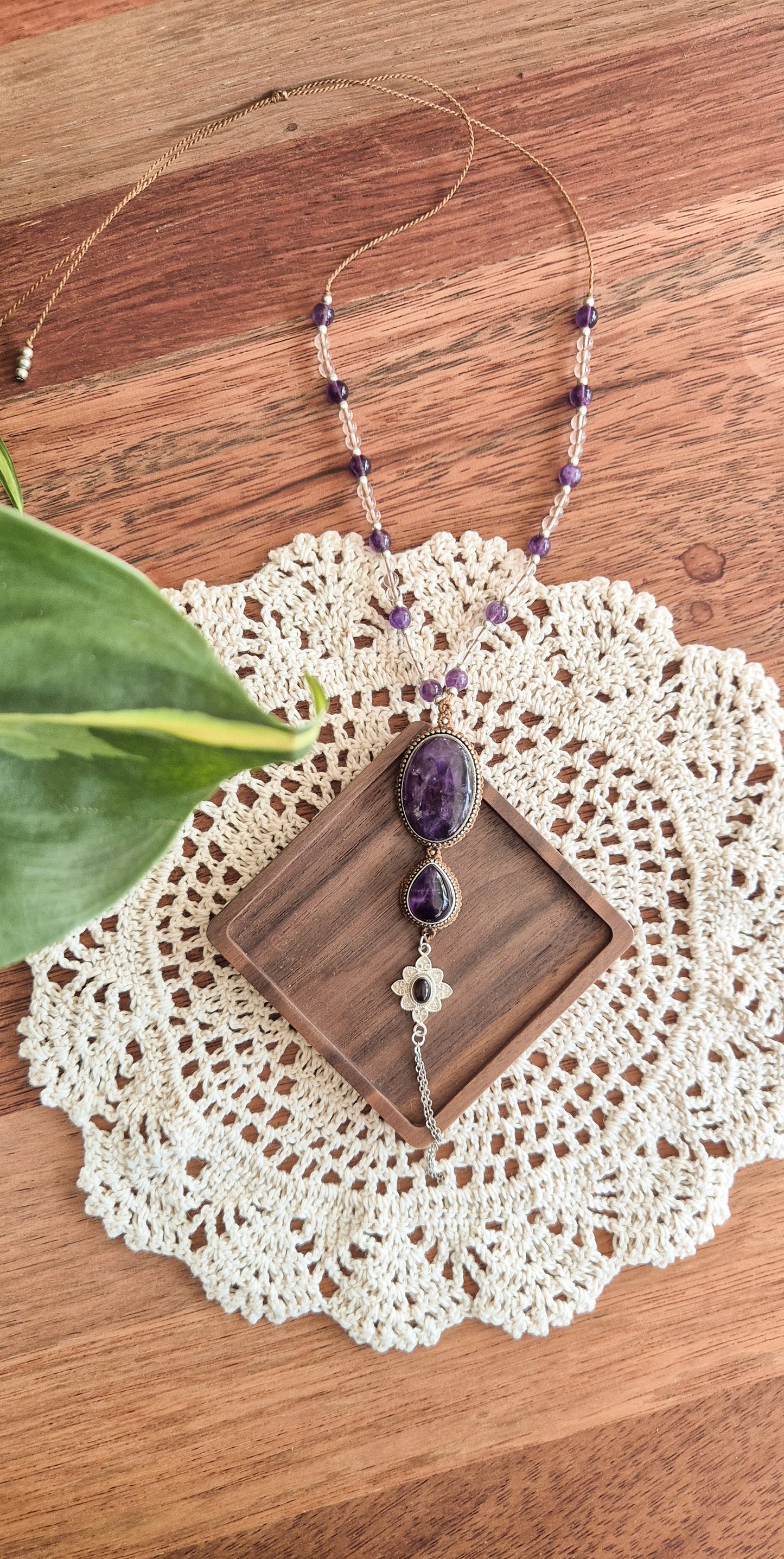Freya – Customisable Micro‑Macramé Pendant (Handmade in Australia)