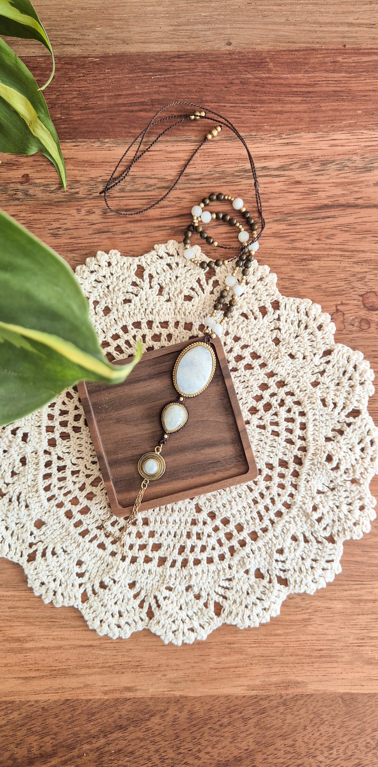 Freya – Customisable Micro‑Macramé Pendant (Handmade in Australia)