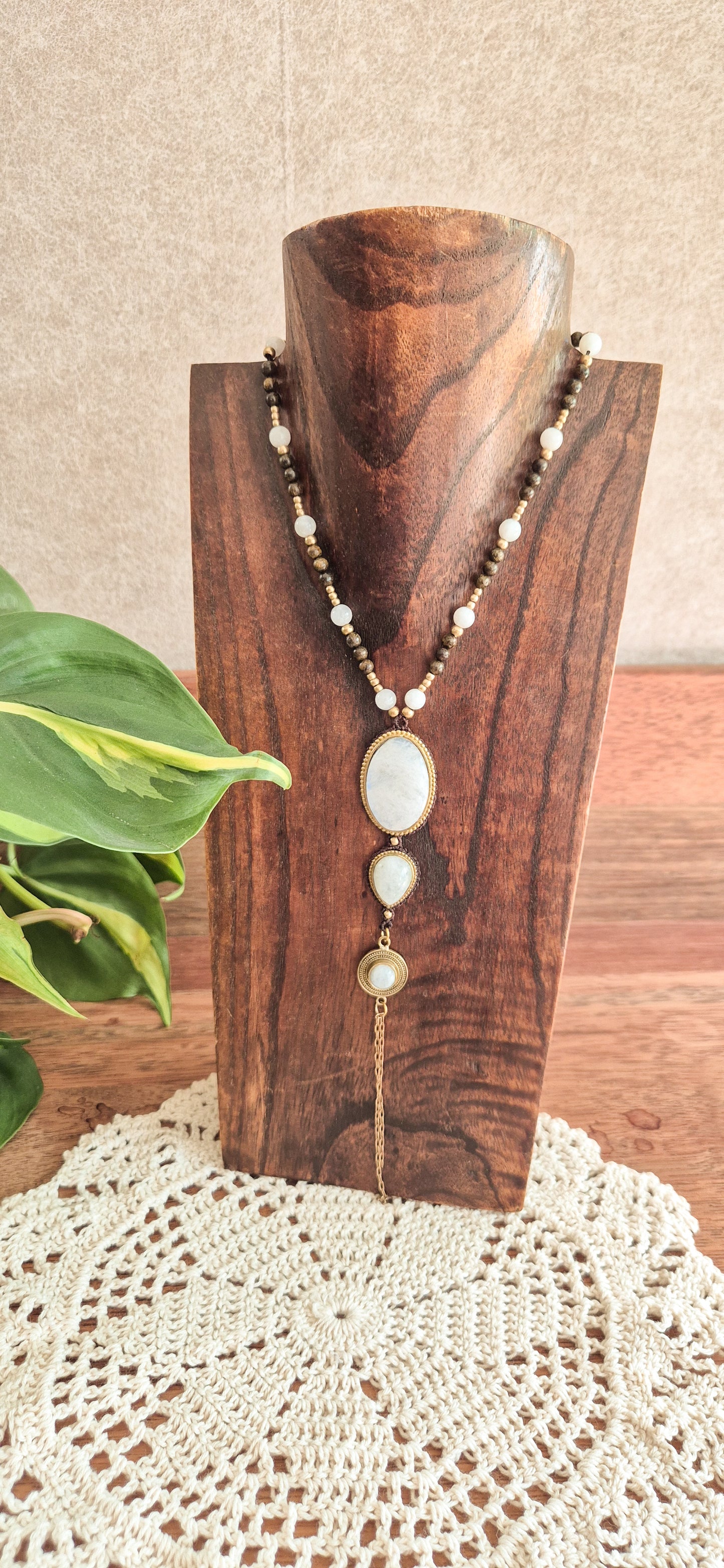 Freya – Customisable Micro‑Macramé Pendant (Handmade in Australia)