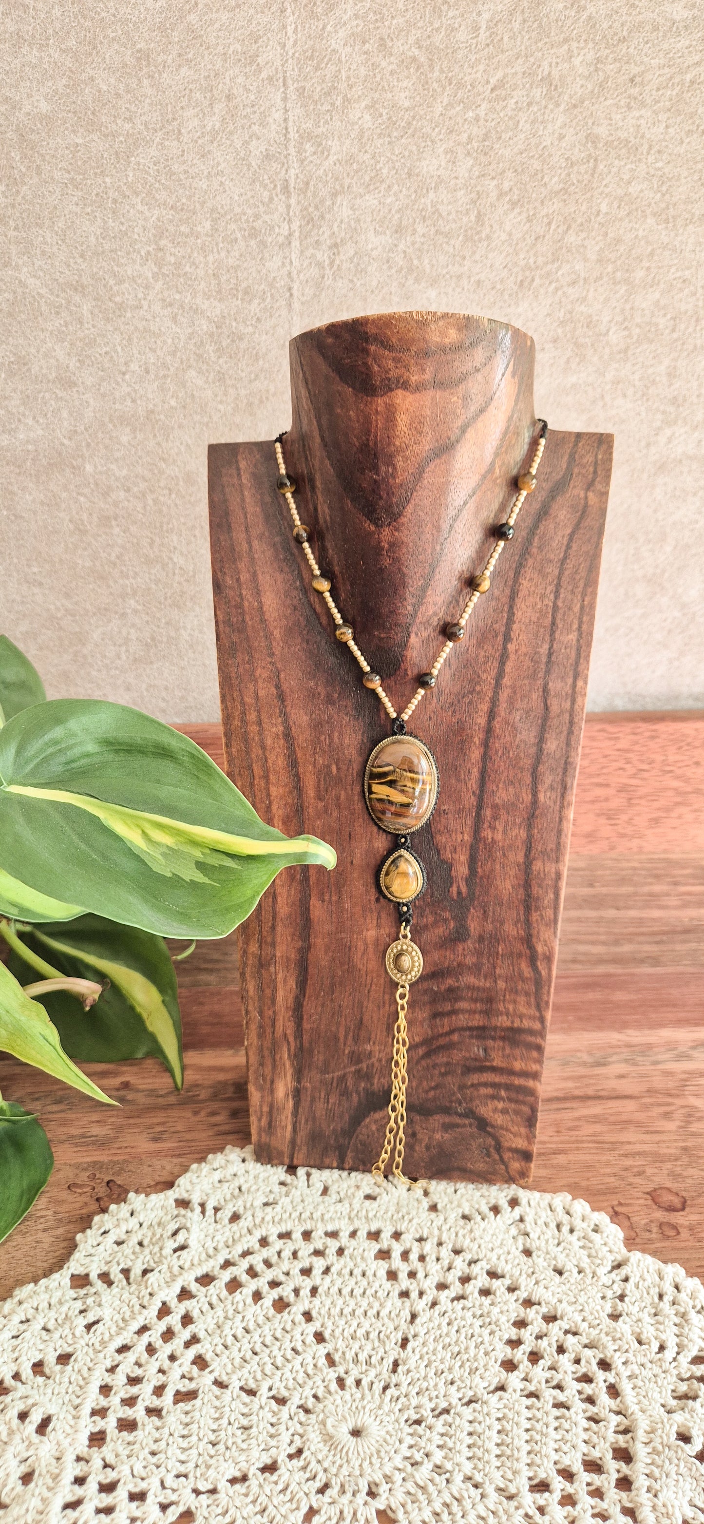 Freya – Customisable Micro‑Macramé Pendant (Handmade in Australia)