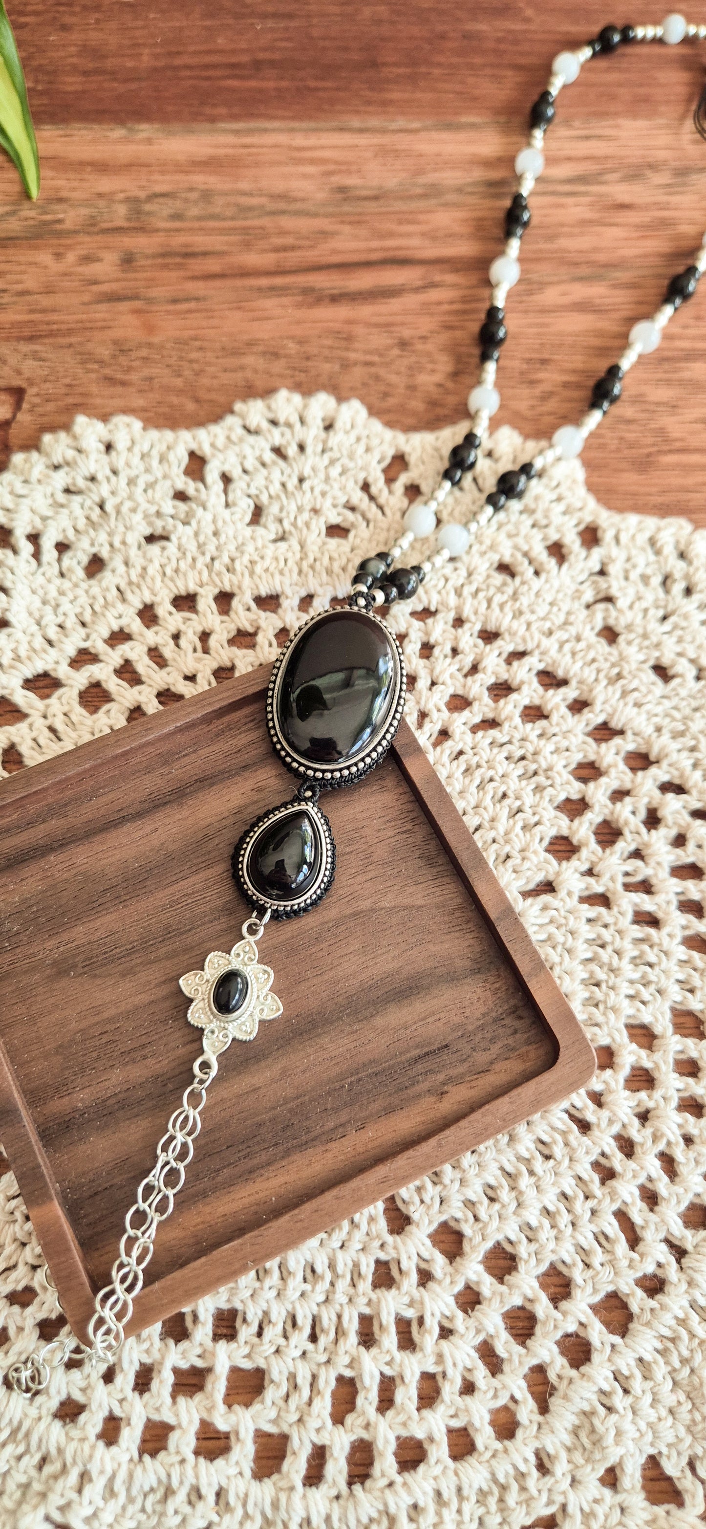 Freya – Customisable Micro‑Macramé Pendant (Handmade in Australia)