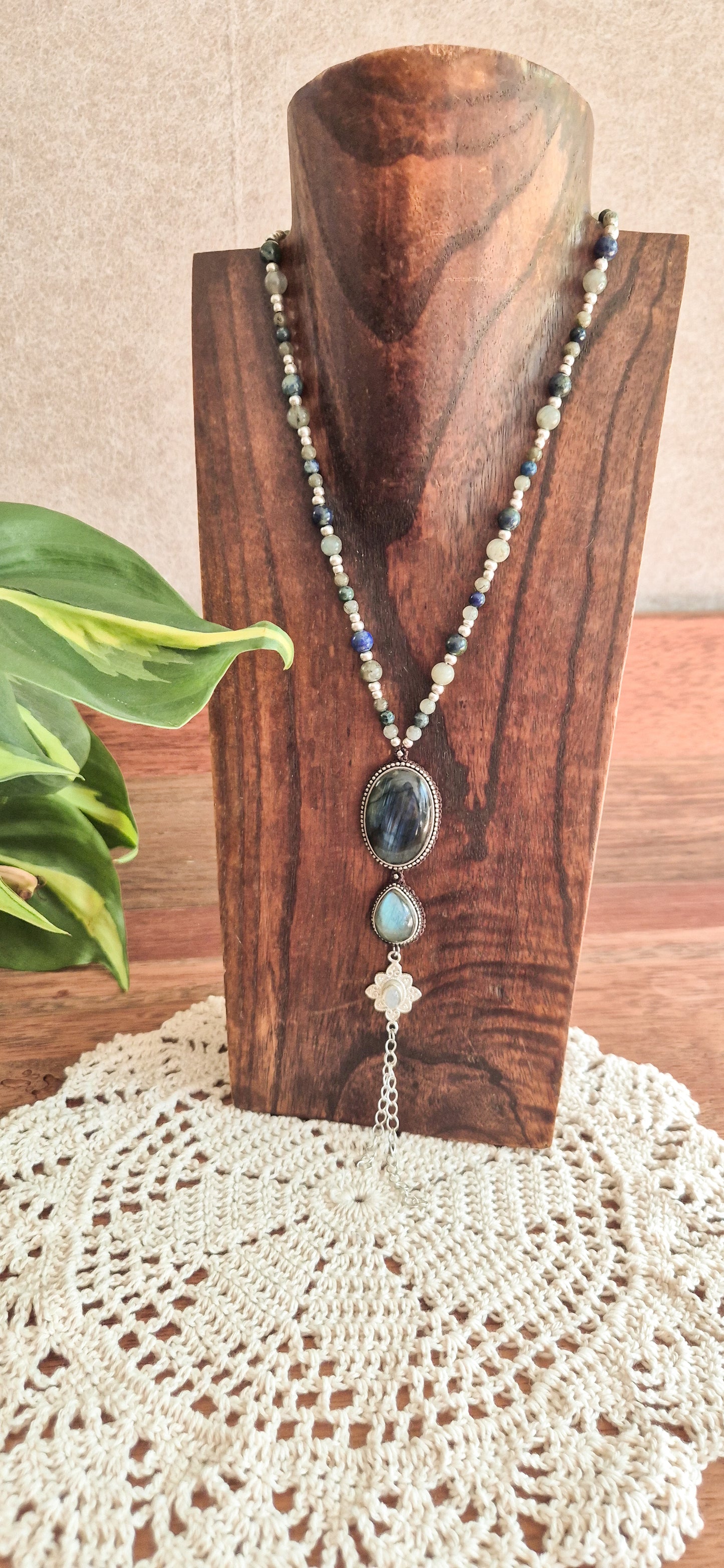Freya – Customisable Micro‑Macramé Pendant (Handmade in Australia)