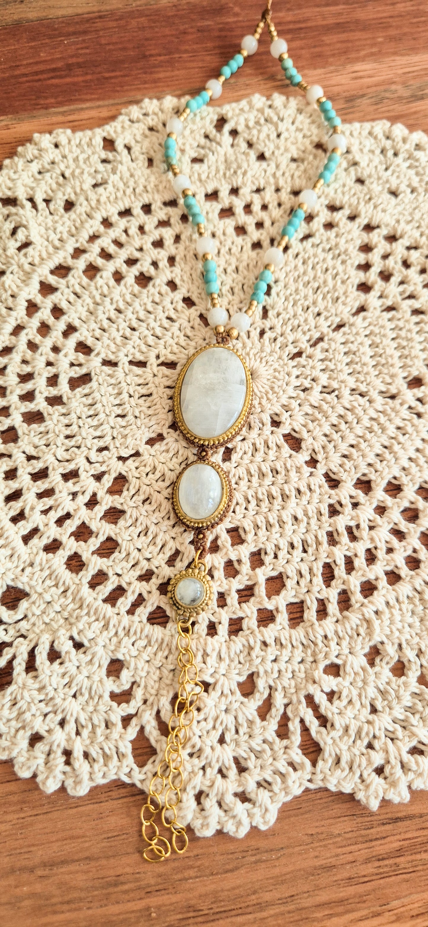 Freya – Customisable Micro‑Macramé Pendant (Handmade in Australia)