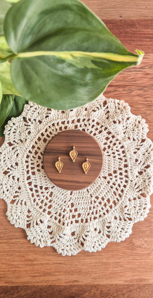 Noma Charm - Raw Brass Charm – Jewellery Making Supplies (Macramé & Beading)