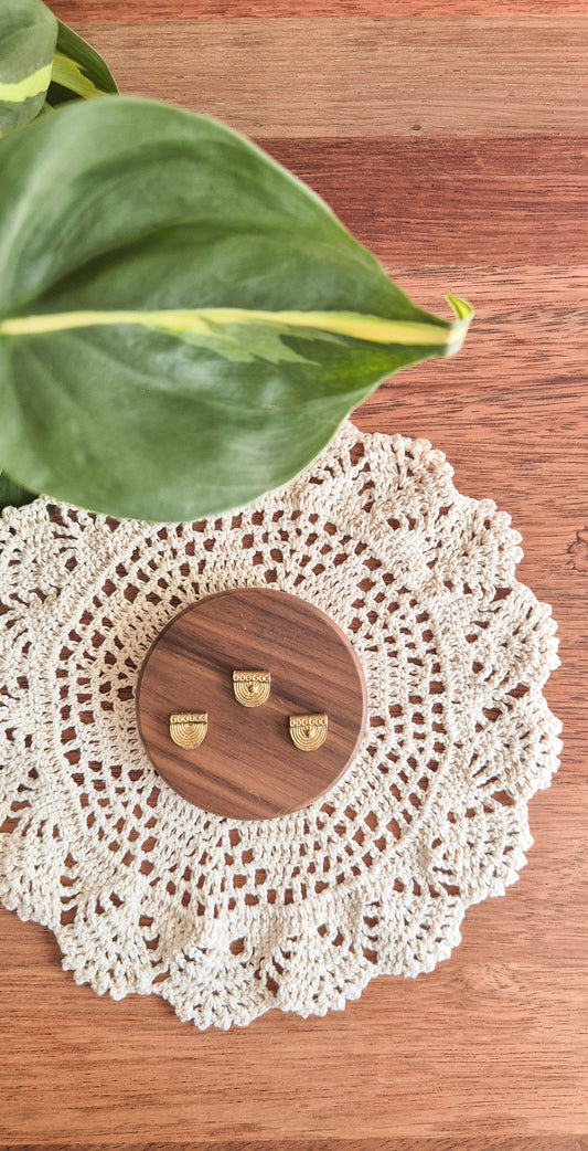 Eira Charm - Raw Brass Charms – Jewellery Making Supplies (Macramé & Beading)