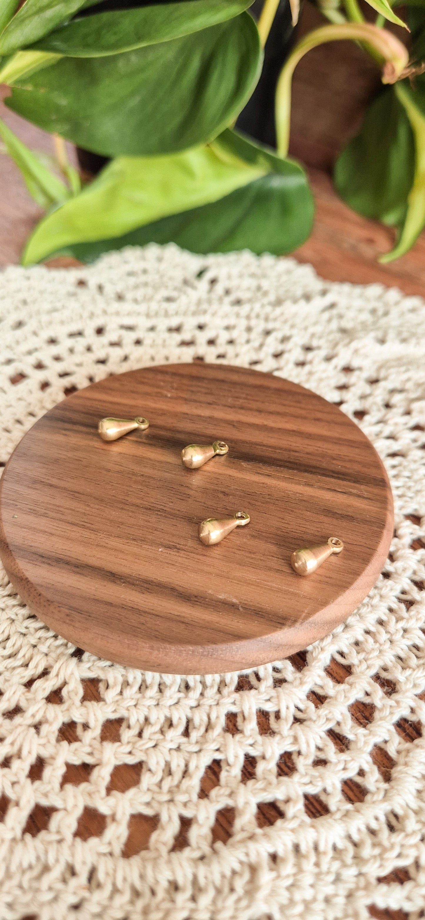 Sol Drop Charm - Drop Brass Charms – Jewellery Making Supplies (Macramé & Beading)