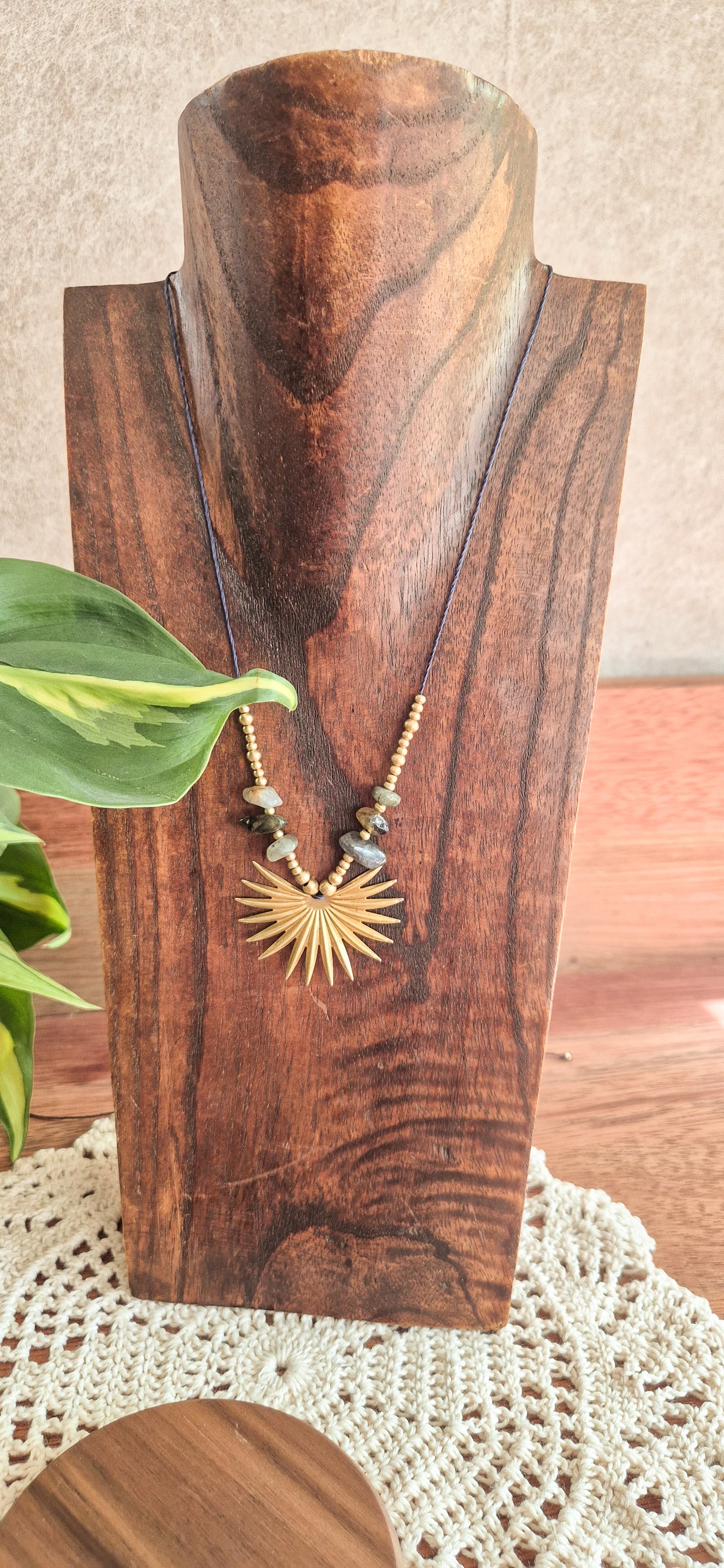 Elara – Customisable Micro‑Macramé Pendant (Handmade in Australia)