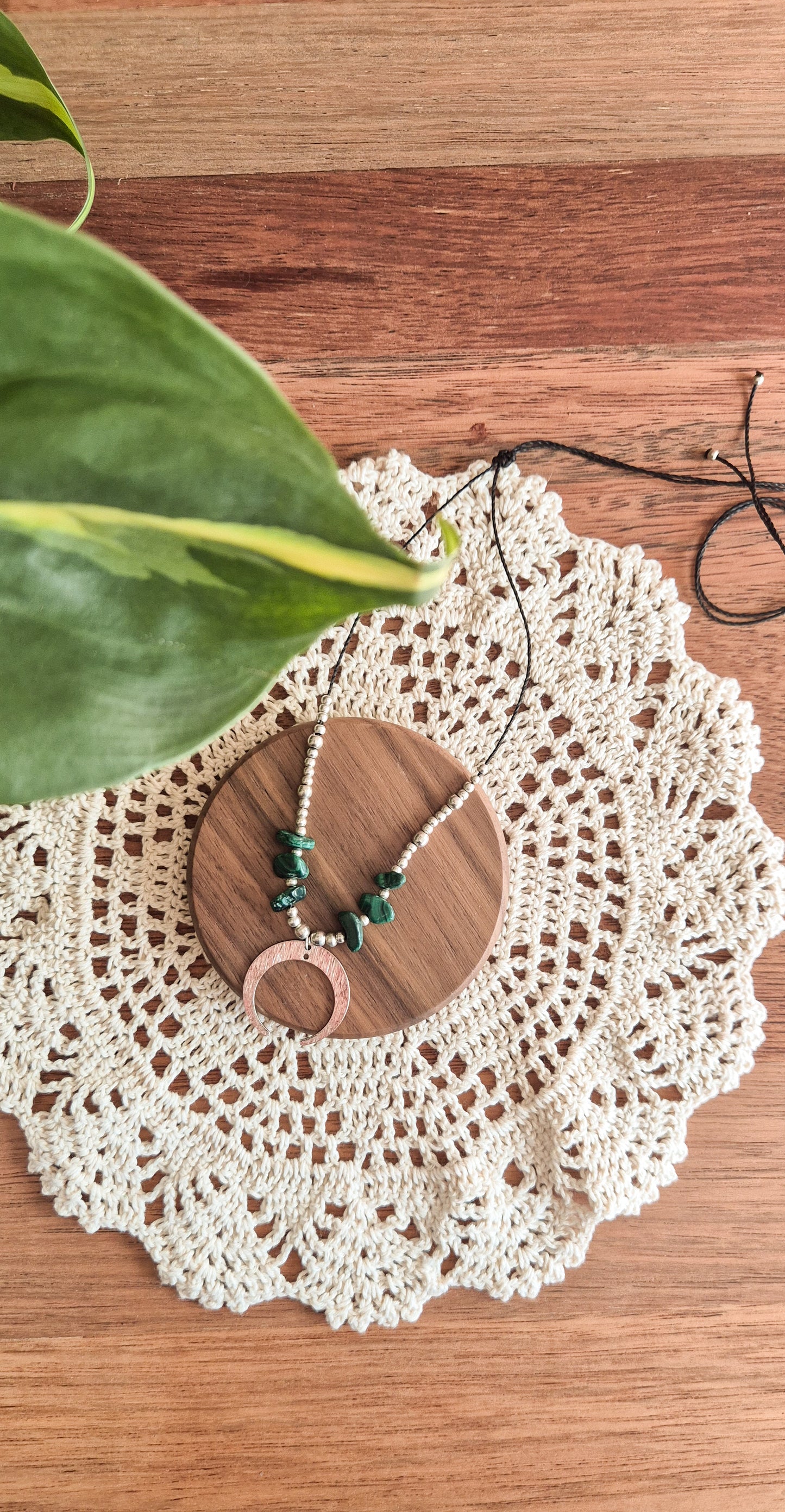 Elara – Customisable Micro‑Macramé Pendant (Handmade in Australia)