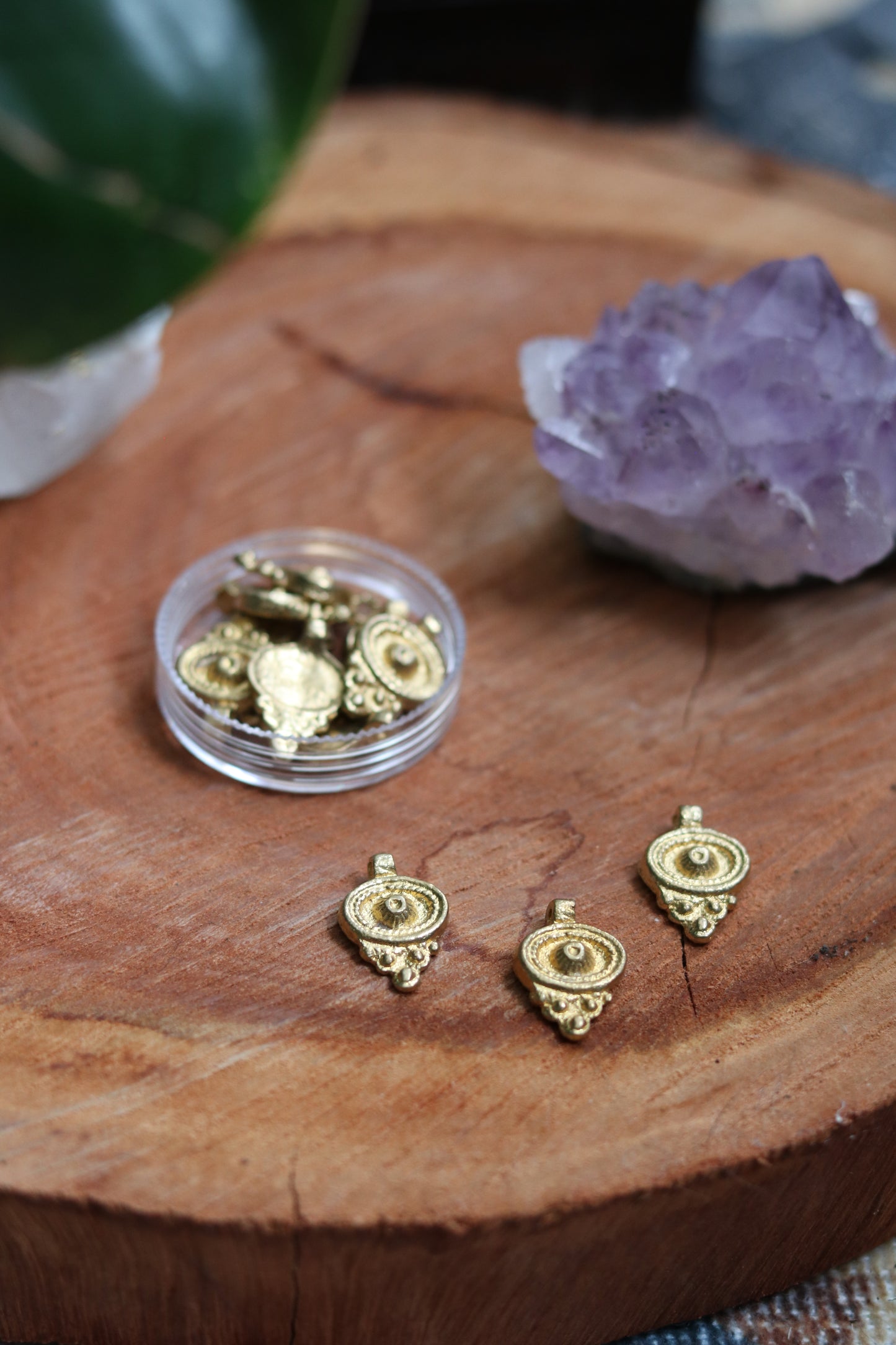 Brass charms