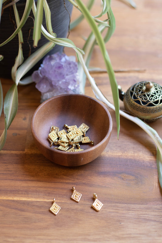 Diamond shape charms