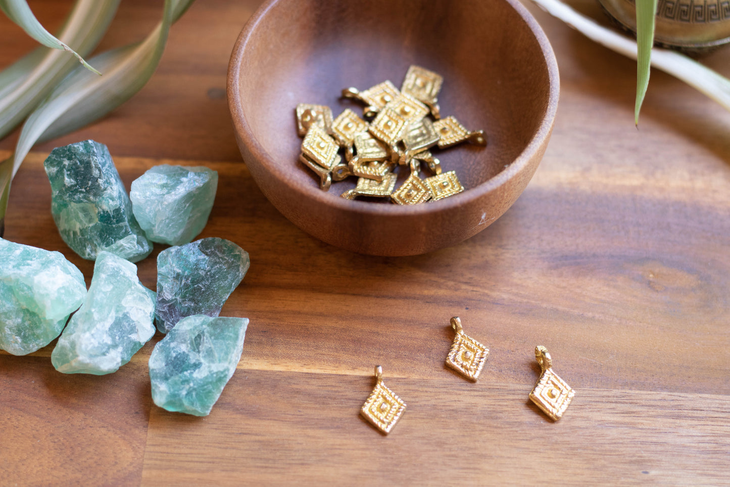 Diamond shape charms