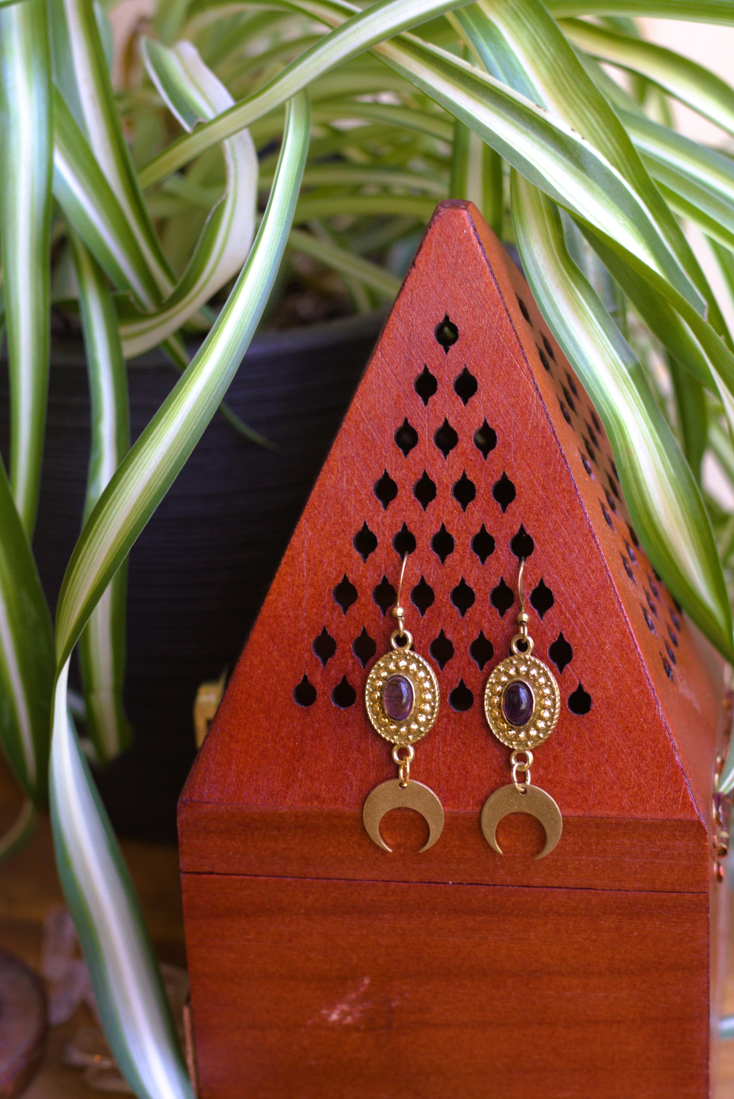 Earrings with charms