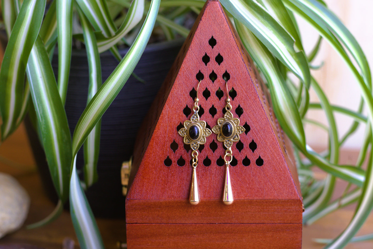 Earrings with charms