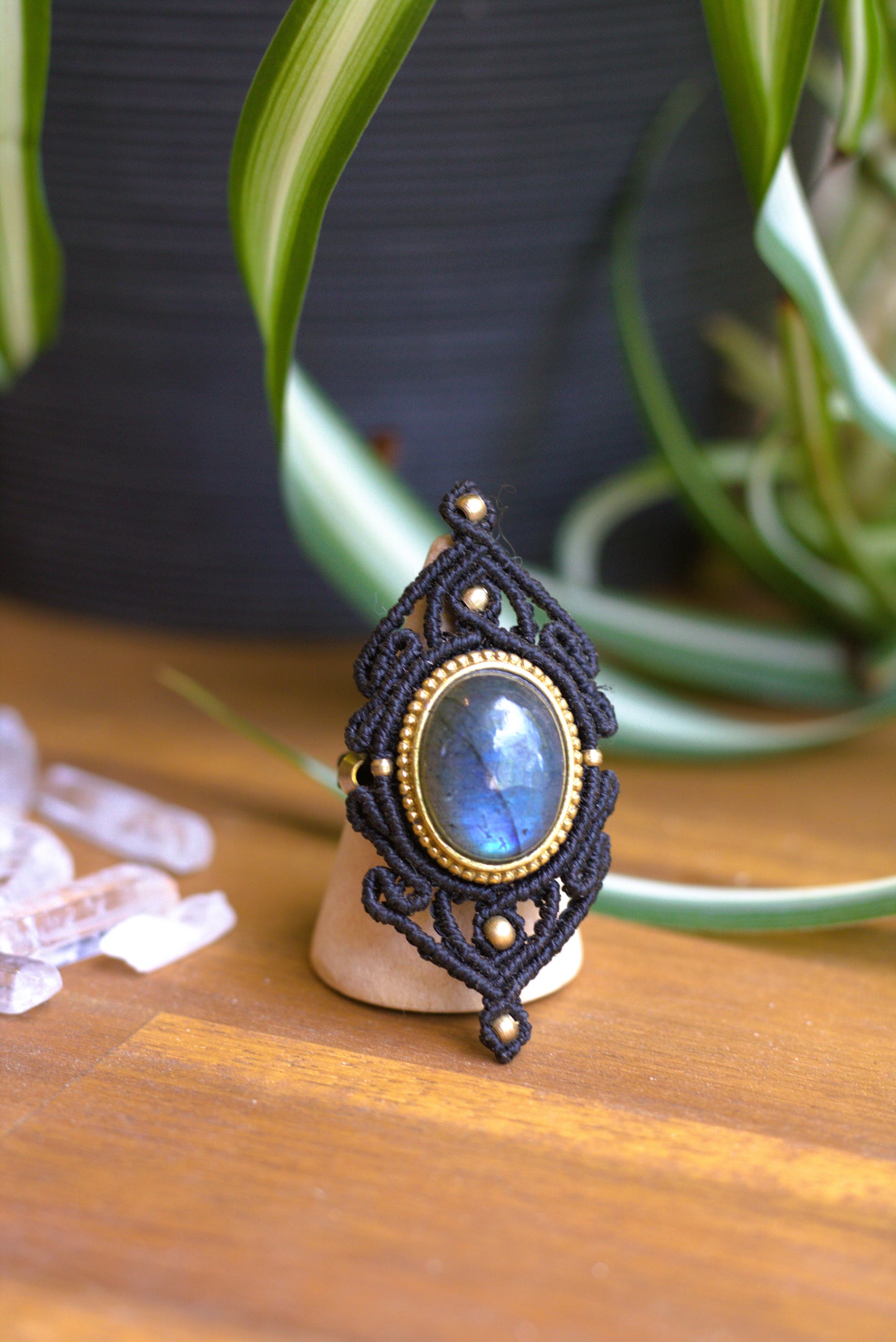 Labradorite ring