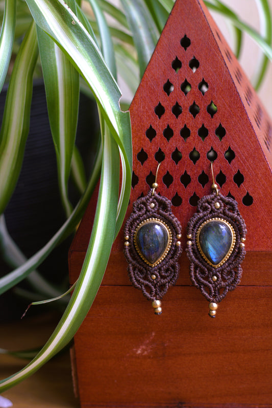 Labradorite earrings