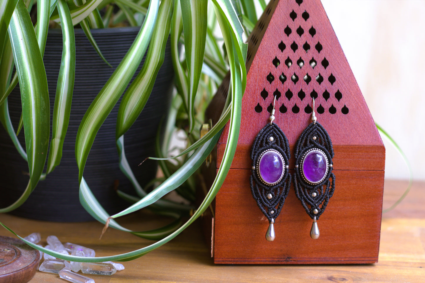 Amethyst earrings