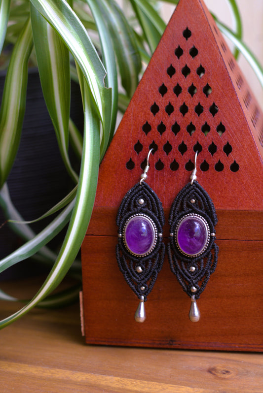 Amethyst earrings